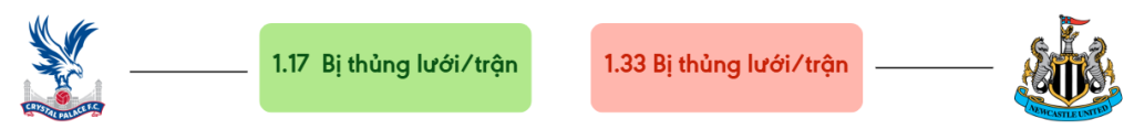 Thong ke ban thang Crystal Palace vs Newcastle - bi thung luoi