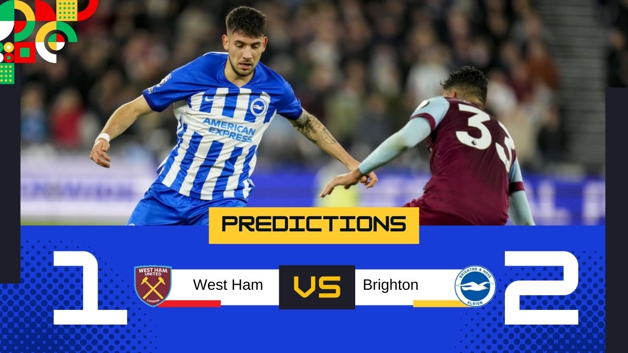 Dự đoán tỷ số West Ham vs Brighton ( 22:00 – 21/12/2024 )