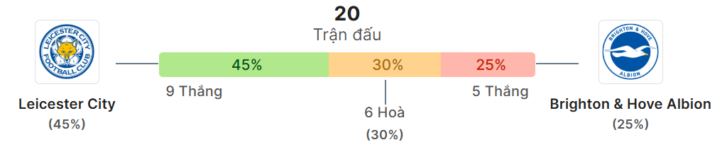 Thong ke doi dau Leicester vs Brighton