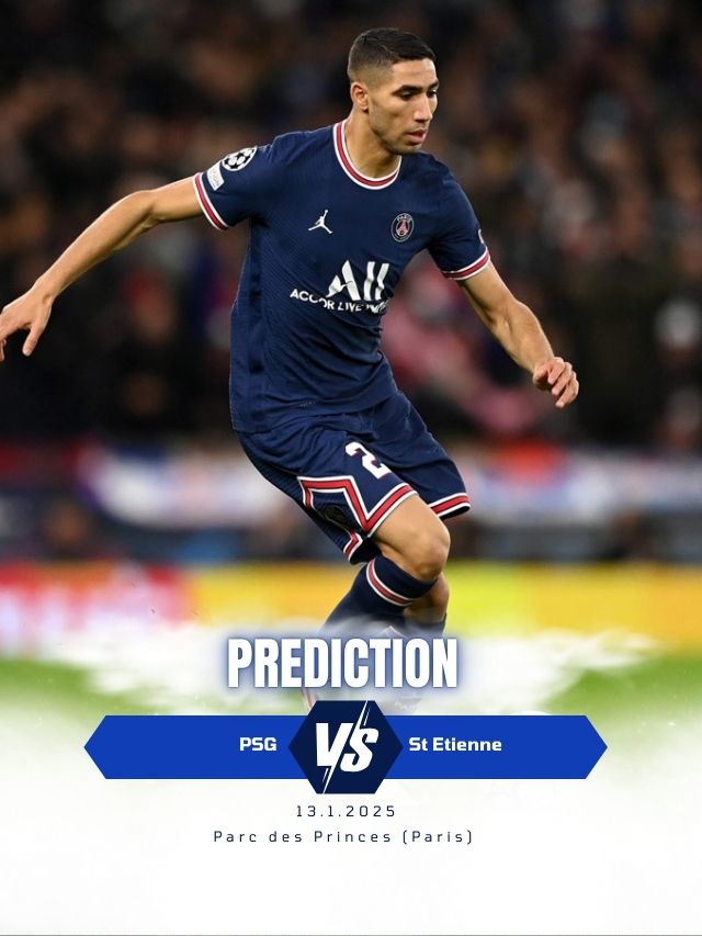 PSG vs St Etienne prediction & statistics | 13/1/2025